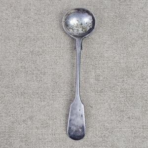 VTG silver mustard spoon 4.25"